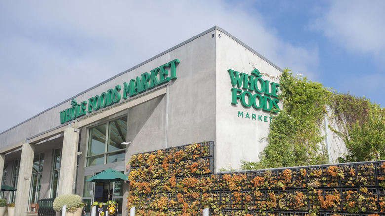 Whole Foods store from parking lot in Malibu, California