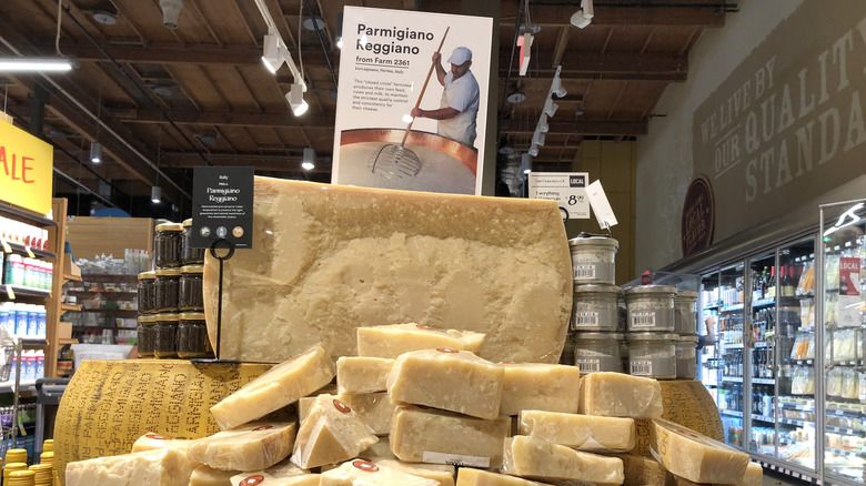 Cheese section at Whole Foods store