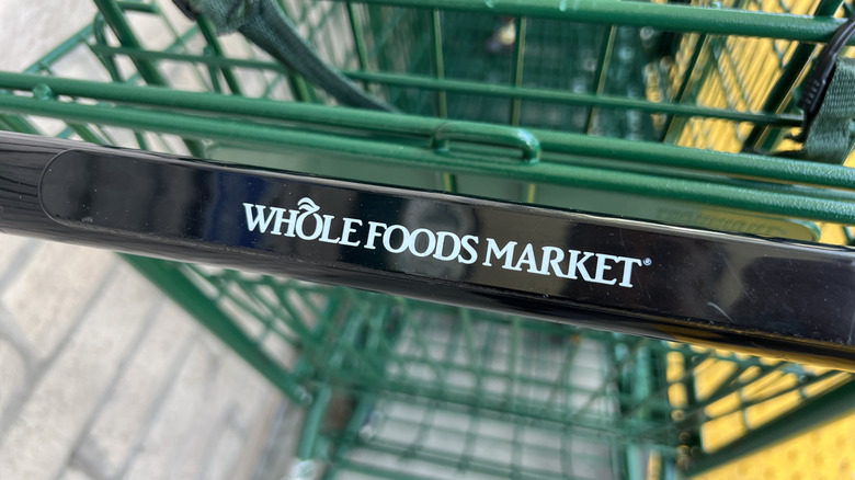 Whole Foods Market shopping cart in store