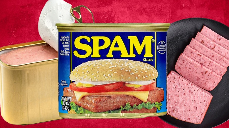 Spam can with meat