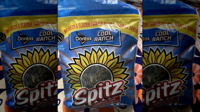 A bag of Spitz Sunflower Seeds Doritos Cool Ranch