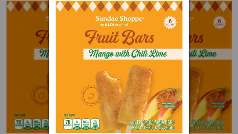 A package of Sundae Shoppe Mango with Chili Lime Fruit Bars