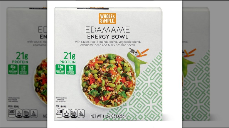 A box of Whole & Simple Edamame Energy Bowl