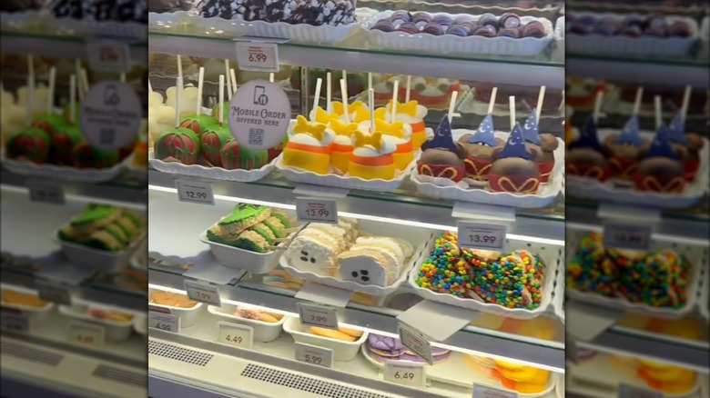 Various candy apples at Disneyland