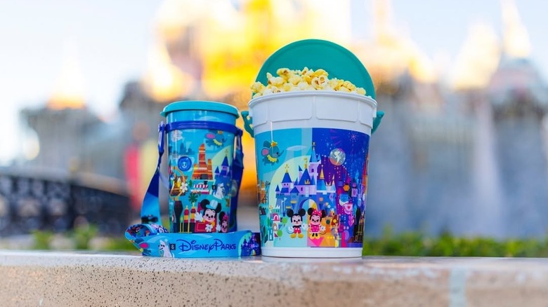souvenir popcorn cups at disneyland