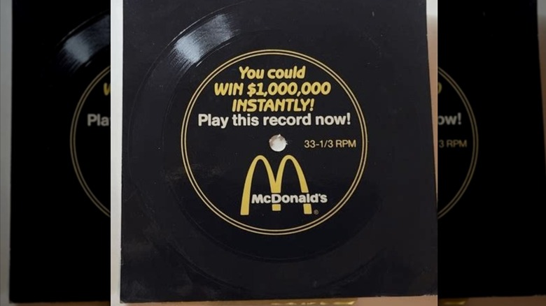 Mirrored image of McDonald's $1 million Menu Song record