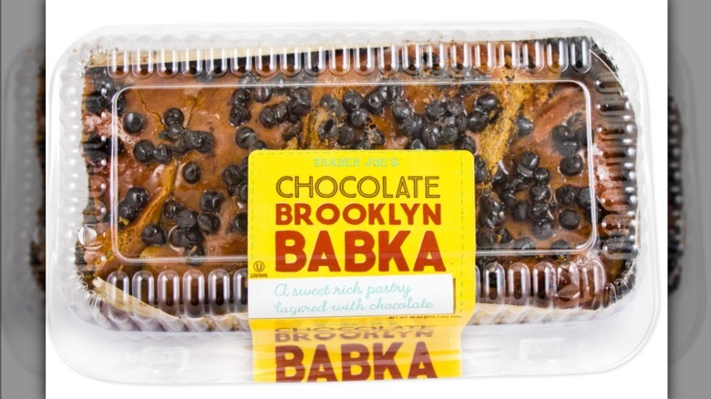 Chocolate Brooklyn Babka on white background