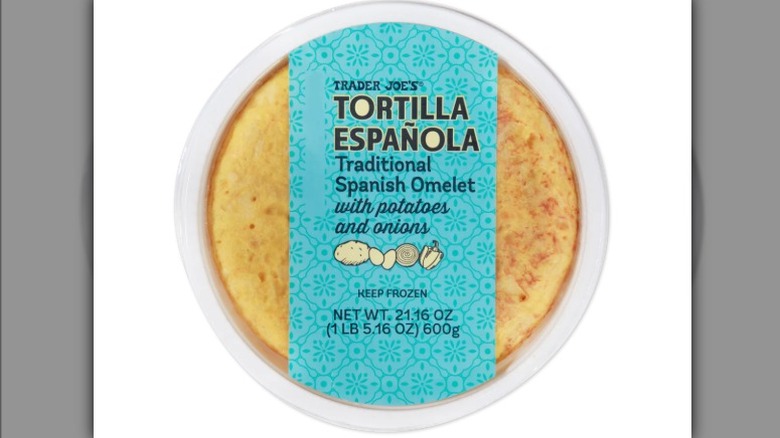 Tortilla Española on white background