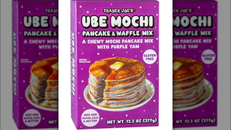 Ube pancake mix box