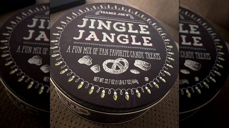 Tin of Trader Joe's Jingle Jangle