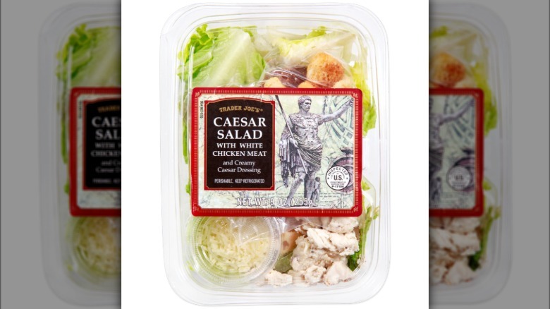 Caesar salad with white meat chicken
