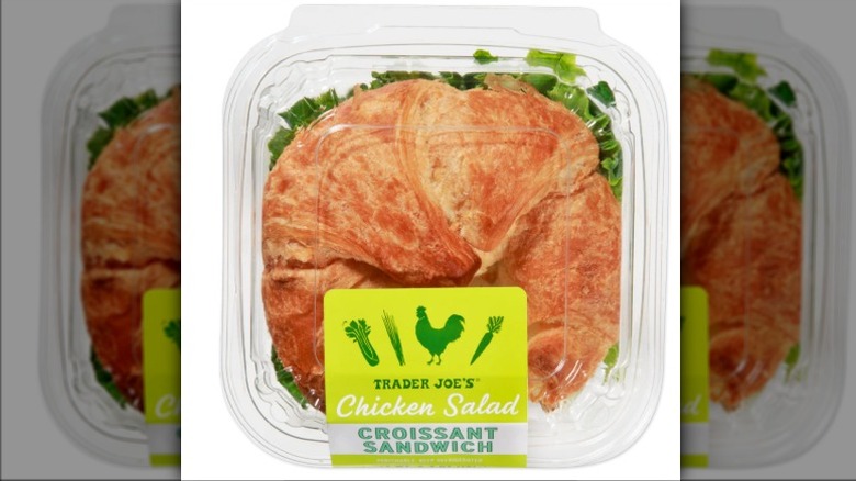 Chicken salad sandwich in a container