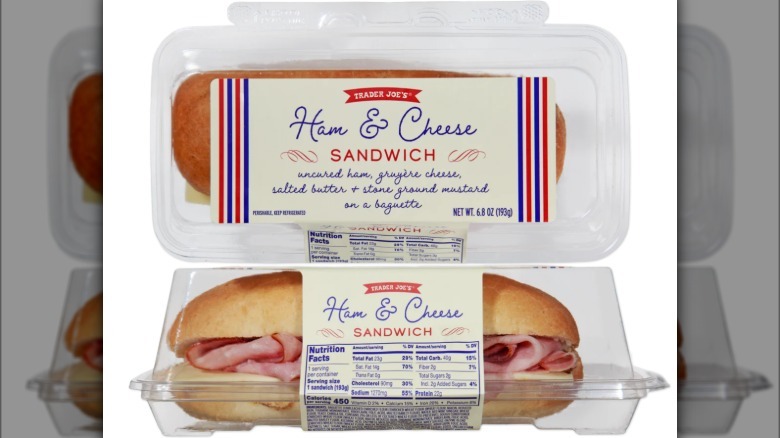 Ham & Cheese Sandwich on a white surface