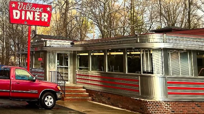 Exterior of The Village Diner in Pennsylvania