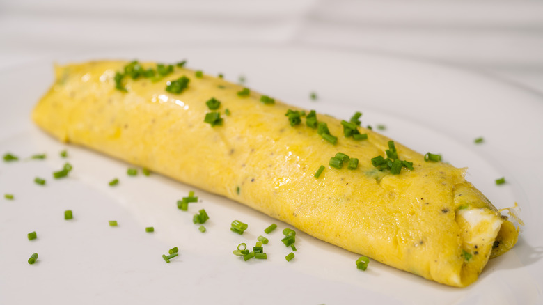 French chive omelet