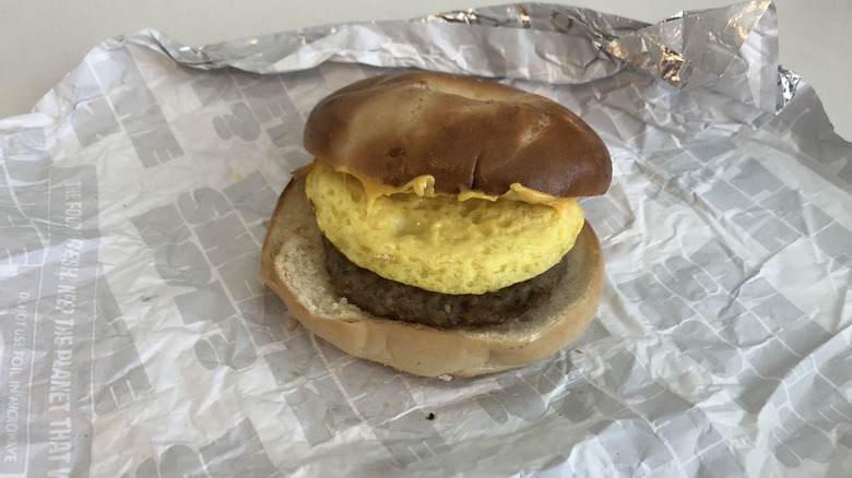 Sheetz Shmagel with sausage, egg, and cheese.