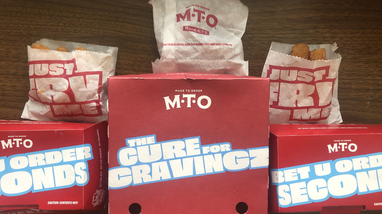 Sheetz food boxes and sleeves.