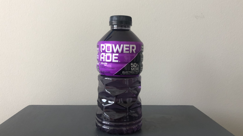 Grape Powerade bottle