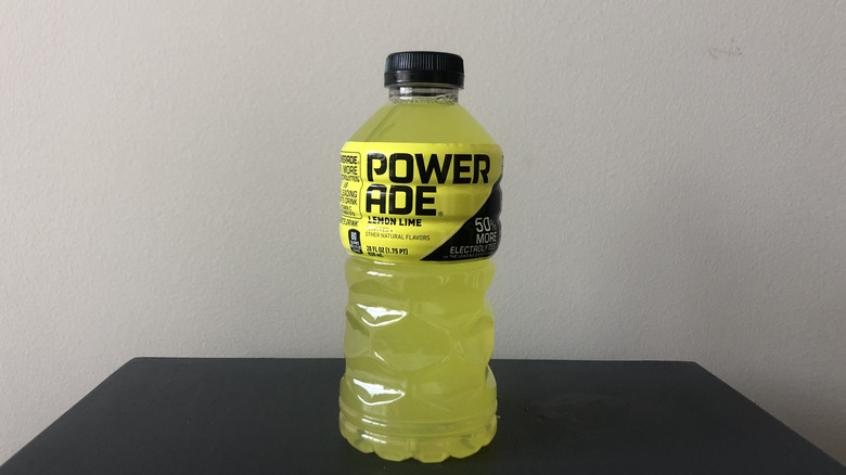 Lemon Lime Powerade bottle