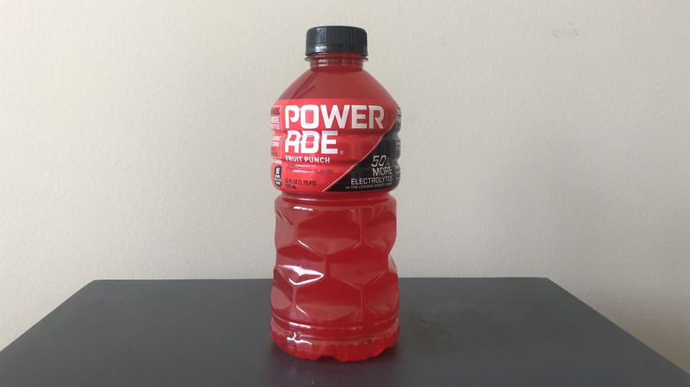 Fruit Punch Powerade bottle