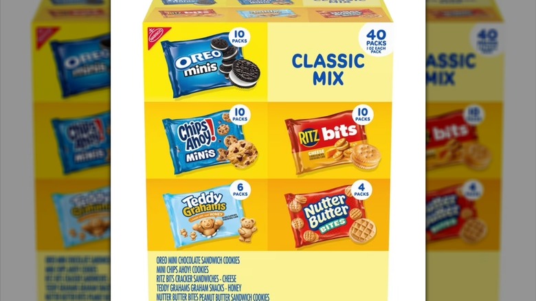 Nabisco Classic Mix Cookie & Cracker, Variety Pack on white background