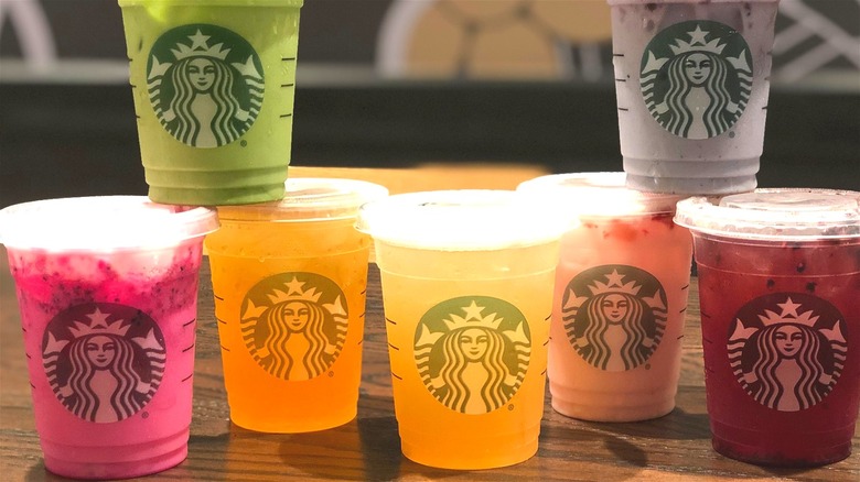 Colorful Starbucks Refreshers