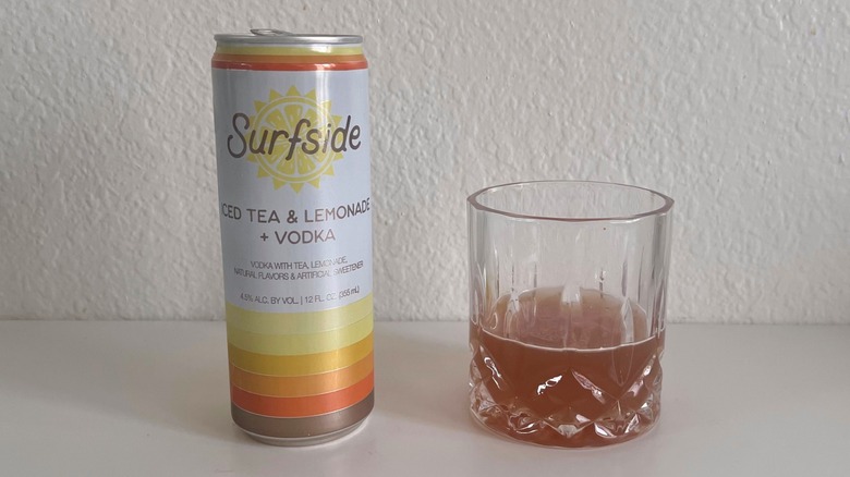 Iced Tea Lemonade + Vodka in a glass