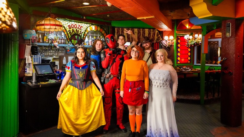 Costumed employees at Magic Time Machine