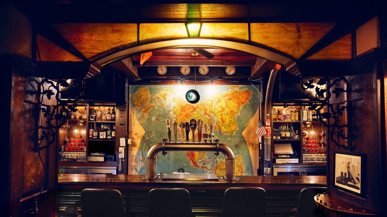The bar inside of SafeHouse in Milwaukee