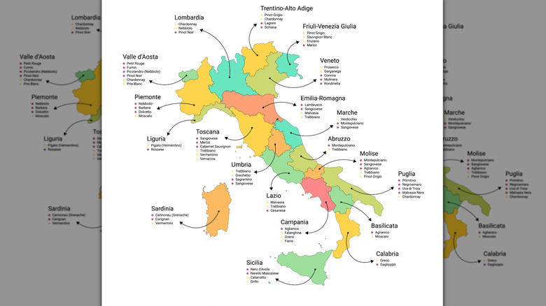 map of italian wine regions