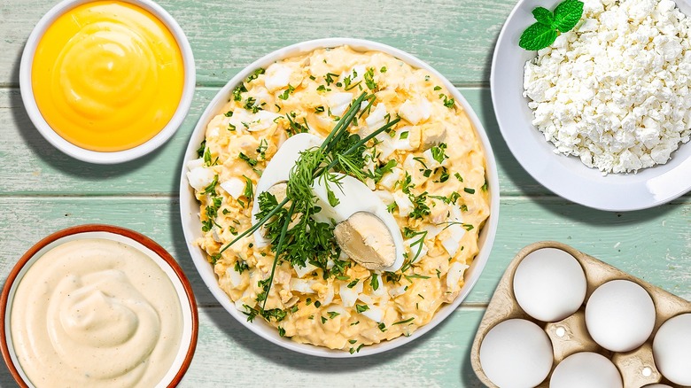 egg salad eggs cottage cheese 