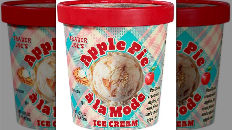 mirrored image of Trader Joe's Apple Pie À La Mode Ice Cream