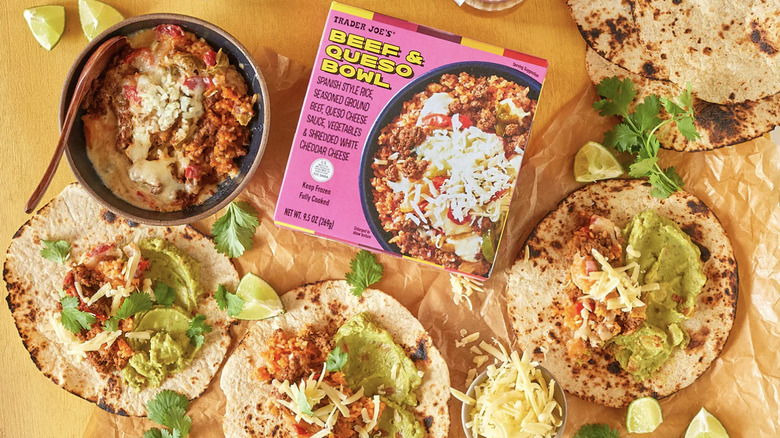 Trader Joe's Beef Queso Bowl