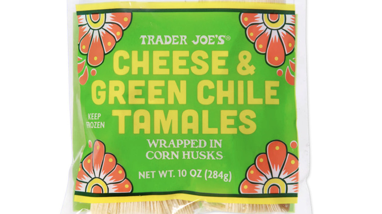 Trader Joe's Cheese and Green Chile Tamales