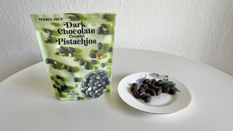 Trader Joe's chocolate pistachio bag