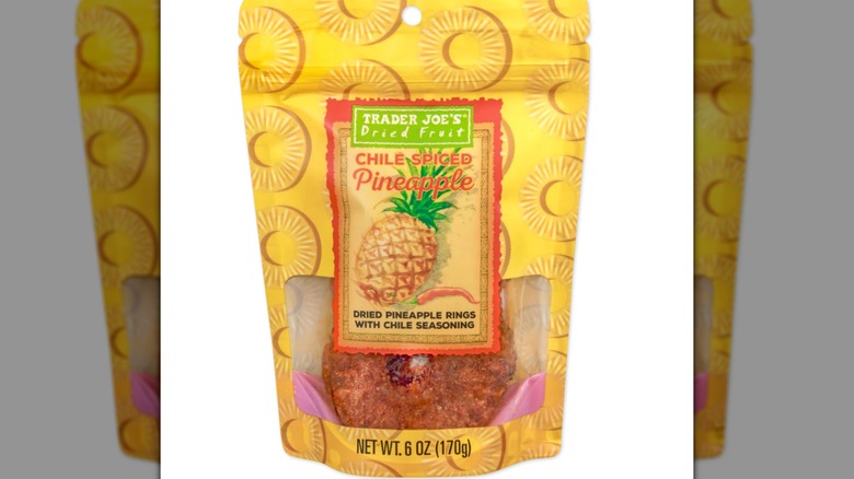 Trader Joe's Chile Spiced Pineapple with white background