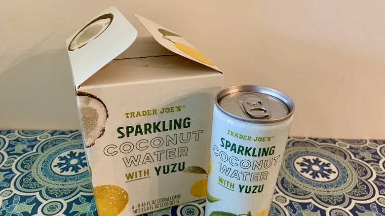Can of Sparkling Coconut Water with Yuzu