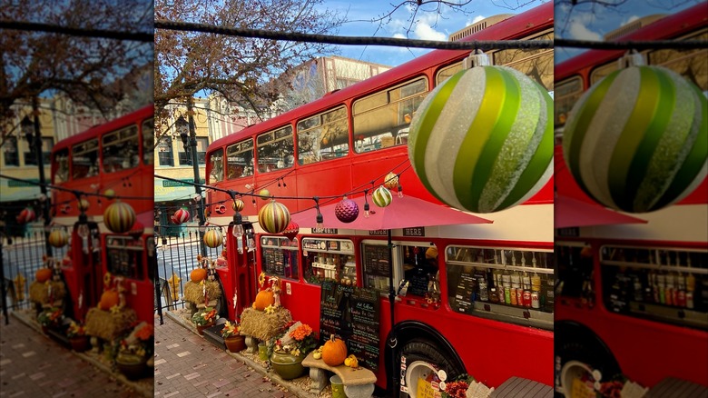 double ds coffee red double decker bus