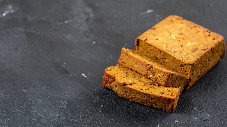 a block of seitan that has been sliced