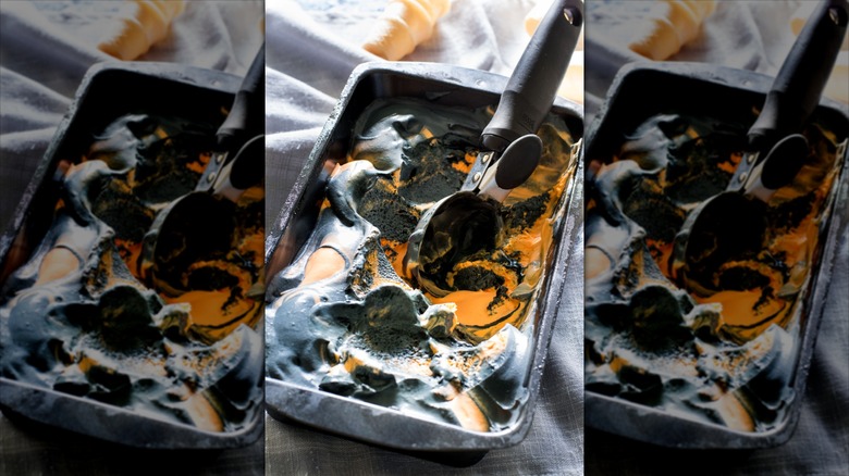 Tin of tiger tail ice cream