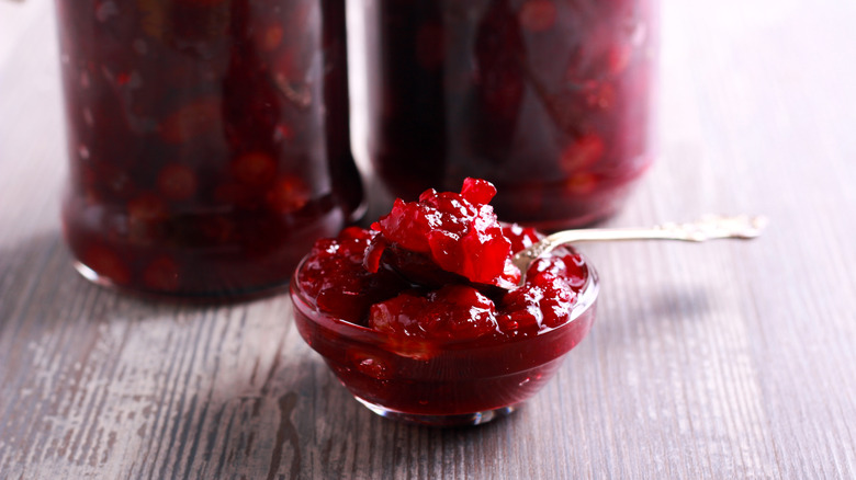 Homemade beet jam for turnovers