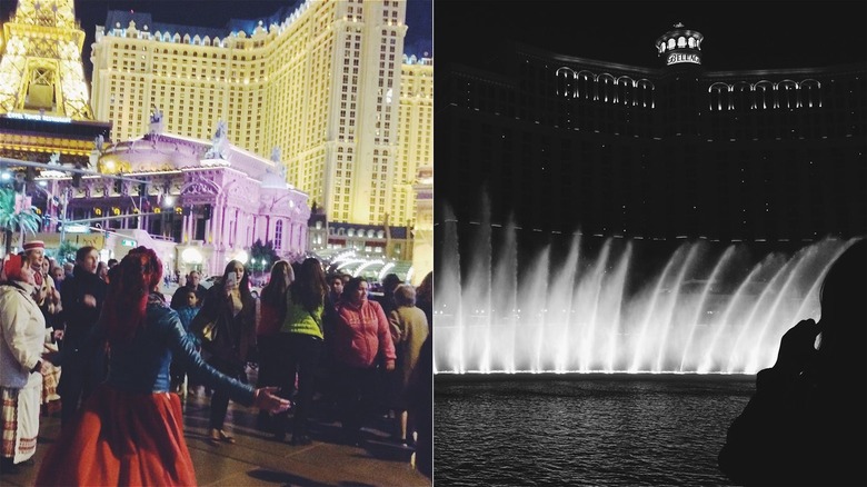 Las Vegas strip at night