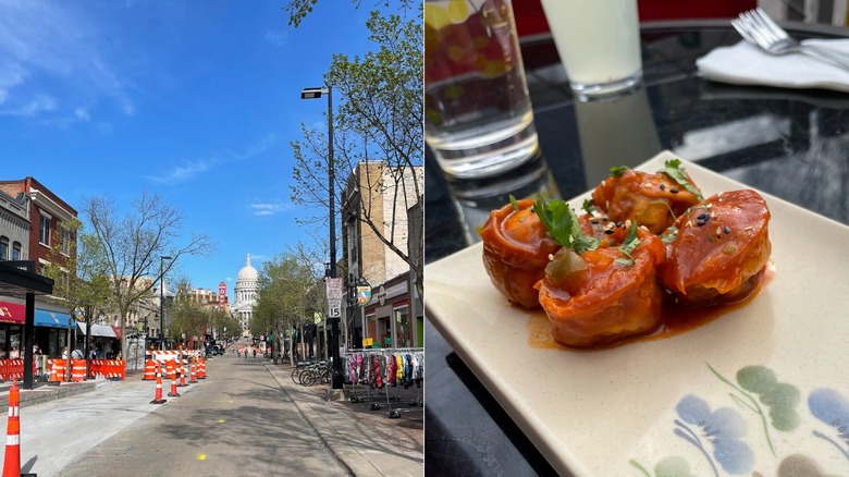 Madison and The Globe's dumplings