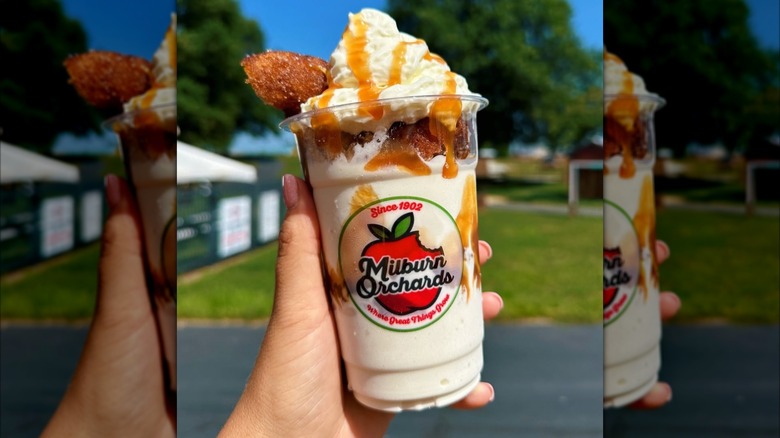 A caramel donut sundae from Milburn Orchards