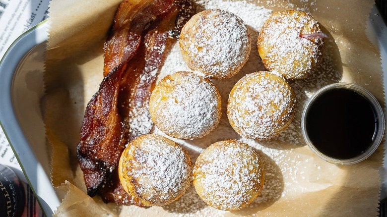 Pancake balls and bacon from Katalina's
