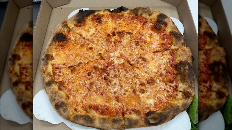cheese pizza from St Francis Apizza