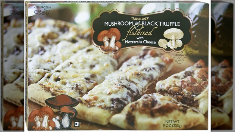 Box of Trader Joe's Mushroom & Black Truffle Flatbread