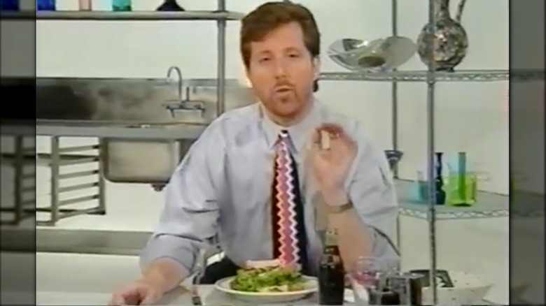 David Rosengarten with a BLT sandwich on "Taste With David Rosengarten"