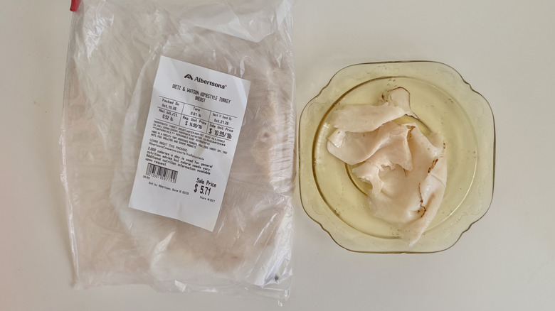 Oven Roasted Homestyle Turkey Breast piece on a plate