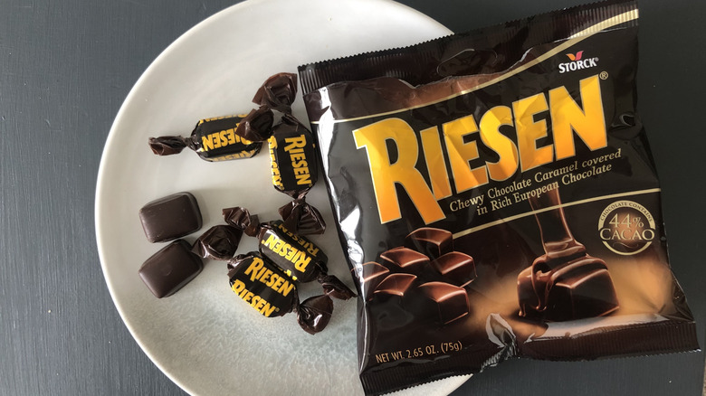 Riesen chewy chocolate caramel from Dollar Tree.